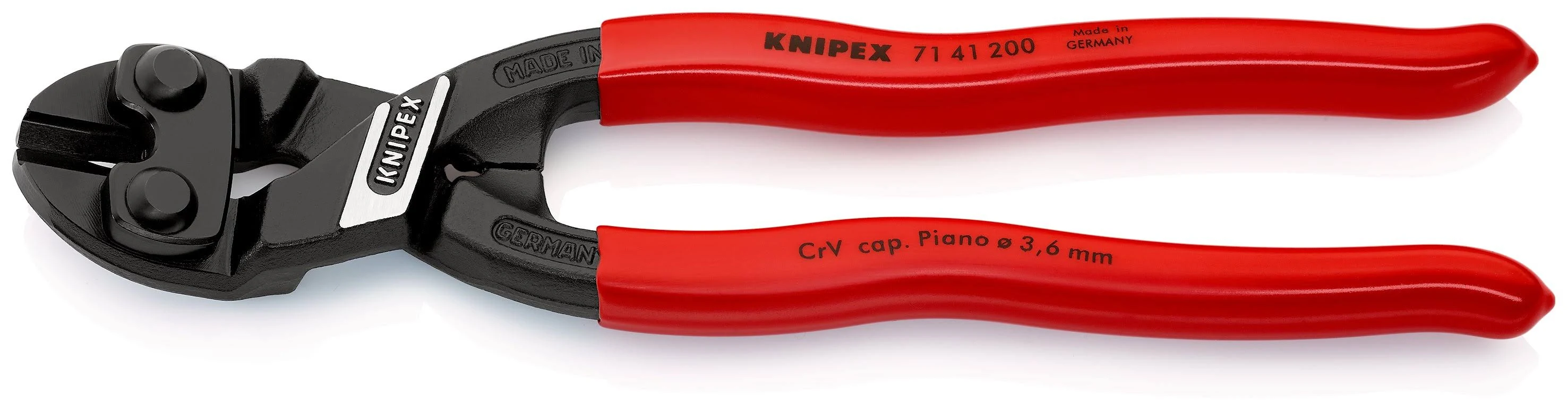 Knipex CoBolt 8&#034; 20° Angled Recessed Blade Plier Handle Bolt Cutter