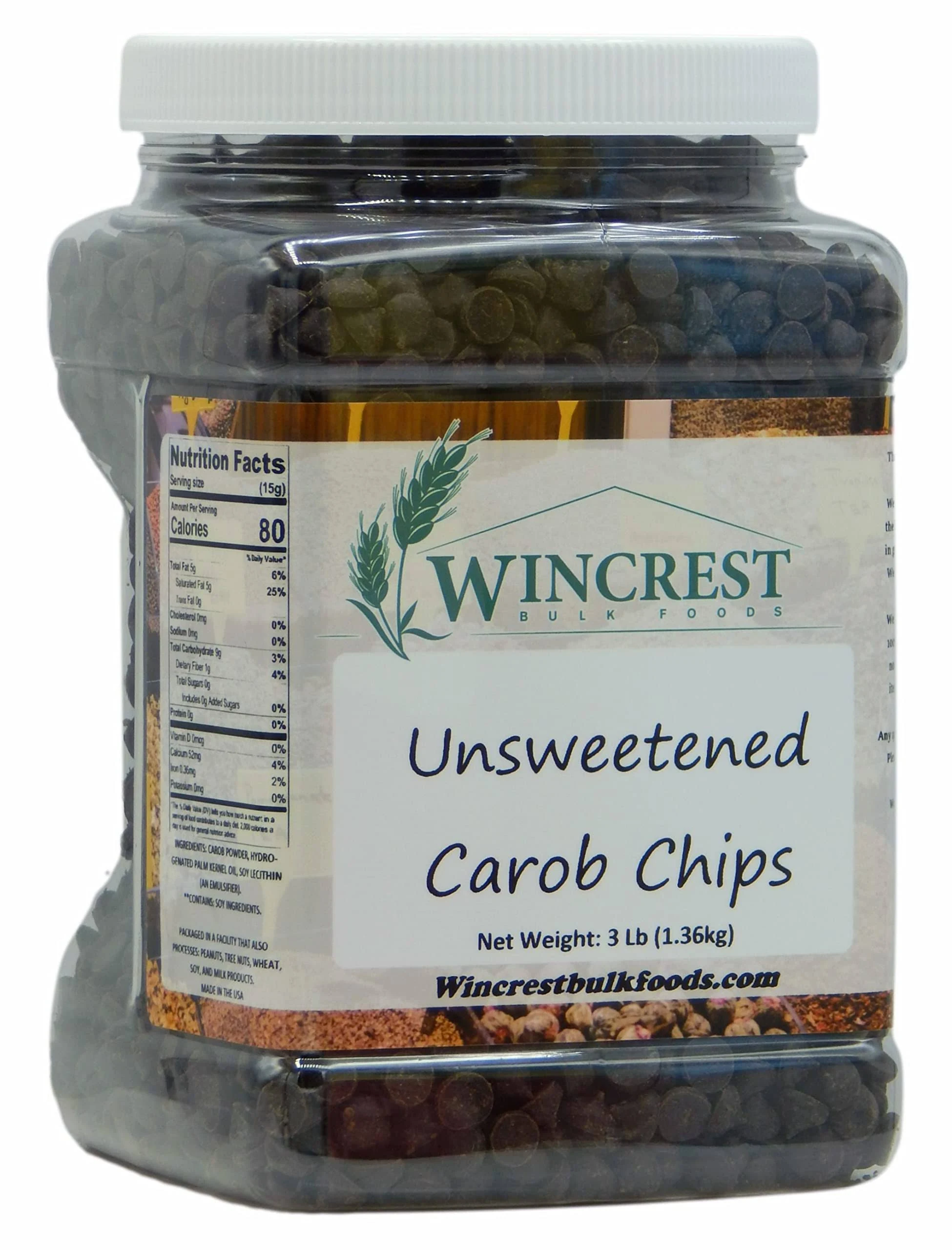 WinCrest Bulk Foods Wincrest Unsweetened Carob Chips