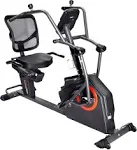 Sunny Health & Fitness Elite Recumbent Cross Trainer & Elliptical Machine with Arm Exercisers, Easy Adjust Seat, & Exclusive SunnyFit® App Enhanced Bluetooth Connectivity