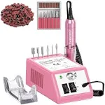 Jiasheng 20000 Electric Nail Drill Professional Nail File Drill Acrylic Nails Kit for Manicure Gel Nail Polish Remover with 1 Pac