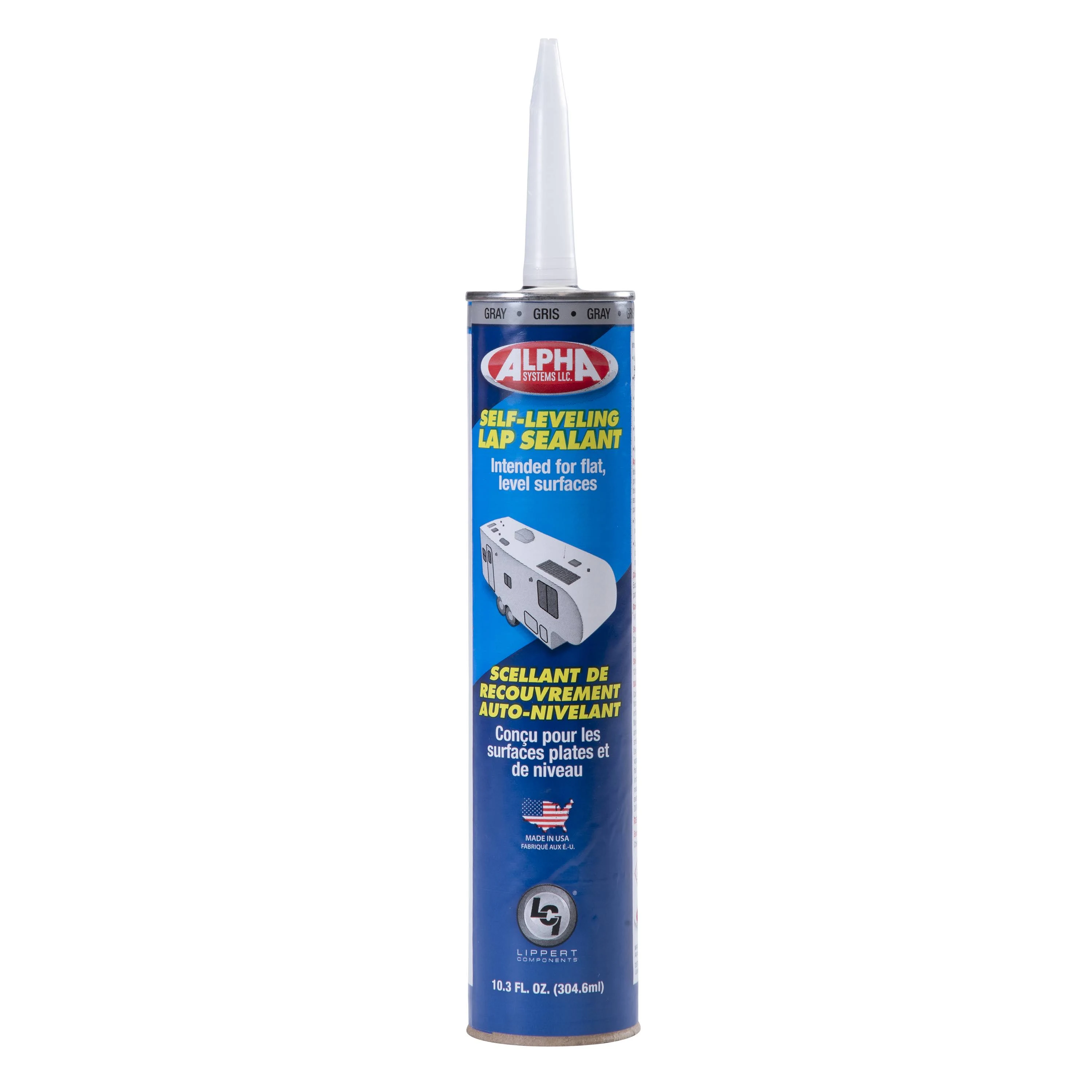 1021 Low VOC Self-Leveling Lap Sealant, Gray (10.3 oz. Tube)