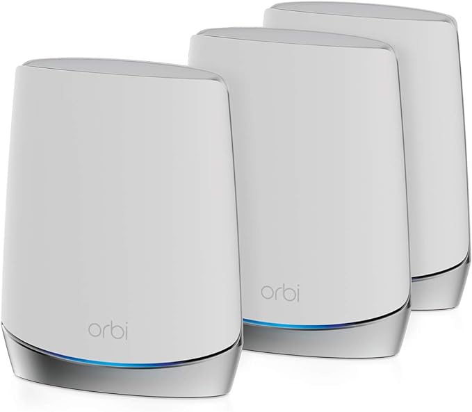 NETGEAR Orbi Whole Home Tri-Band Mesh WiFi 6 System (RBK753S) – with 1-Year NETGEAR Armor Internet Security – Router with 2 Satellite Extenders | Coverage up to 7,500 sq.ft, 40 Devices | 4.2Gbps