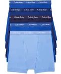 Calvin Klein Men's Cotton Classics 5-Pack Boxer Brief - Blue - S