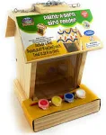 Mɑtty's Toy Stop Paint Your Own Deluxe Large 9" Wooden Bird Feeder (Includes 4 Paints & 1 Brush)