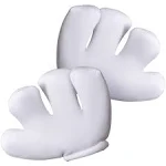 Cartoon Hand Gloves Costume - Giant White Puffy Hands Character Costumes Accessories for Adults and Kids