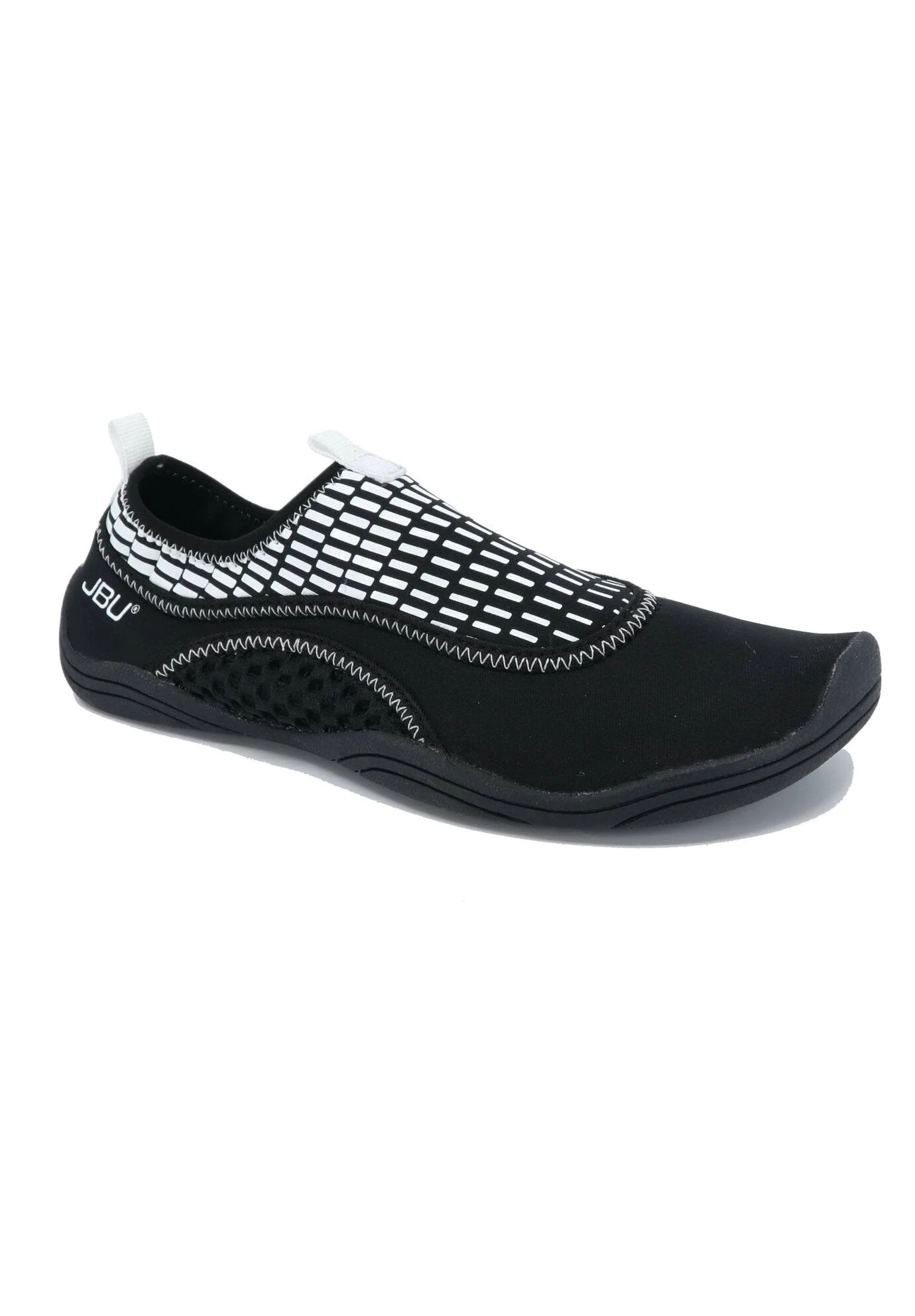 JBU Women's Fin Water-Ready Shoes, Black/White Print, 8.5 M