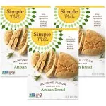 Simple Mills Almond Flour Baking Mix Artisan Bread Mix - Gluten Free Plant Ba...