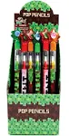 TINYMILLS 24 Pcs Pixel Miner Themed Multi Point Pencils