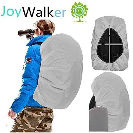 Joy Walker Waterproof Backpack Rain Cover, 8000mm Waterproof Level, Upgraded Anti-Slip Cross Buckle Straps, Four Strengthened Layers for Hiking Camping Traveling