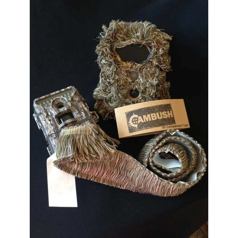 3D Camo Tape to Hide Trail Cameras: CAMBUSH Adheres to Game Cameras & Security Cameras