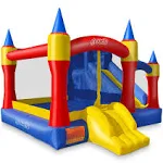 Cloud 9 Royal Slide Bounce House with Blower, Inflatable Bouncing Jumper for Kids