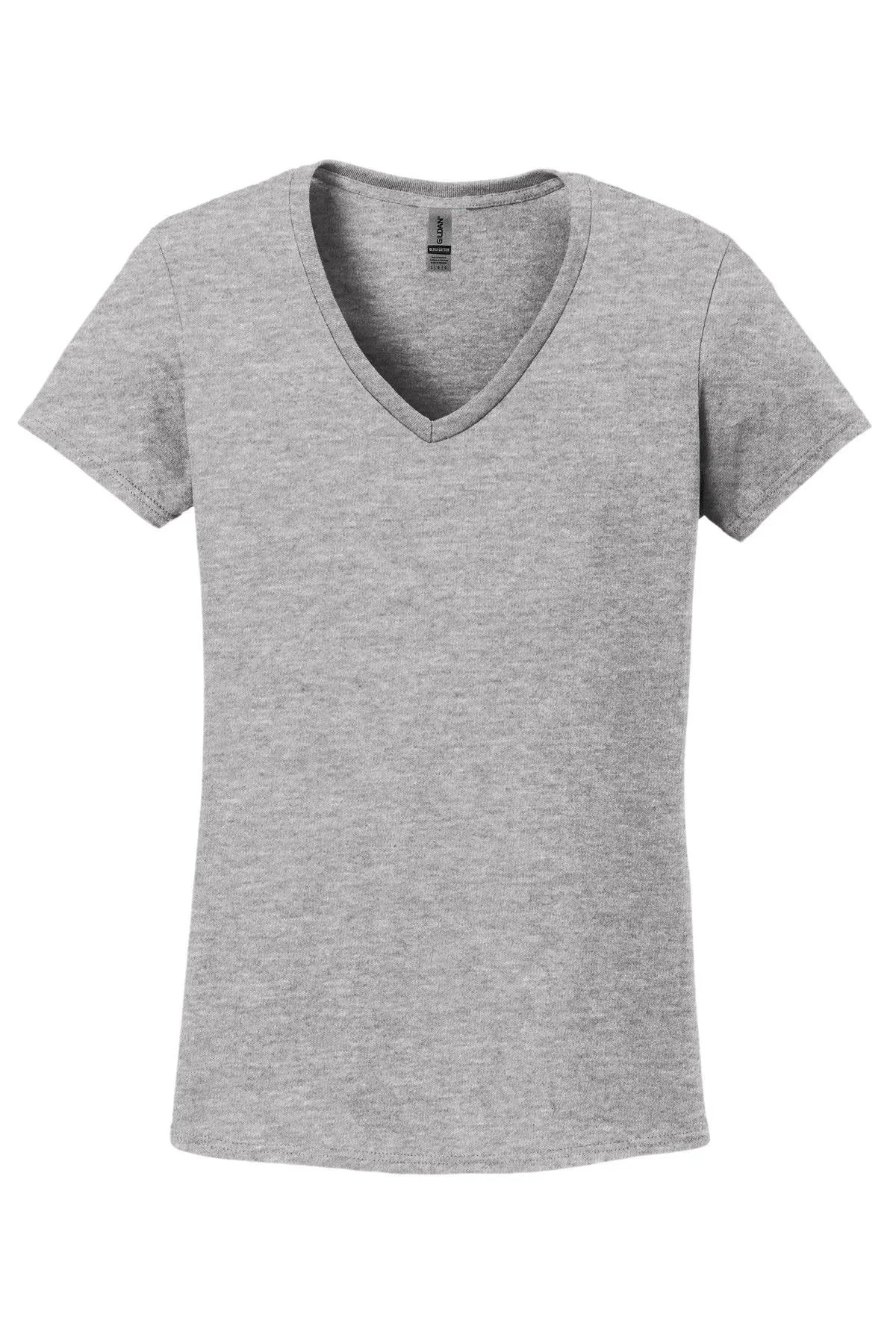 Gildan Ladies Heavy Cotton 100% Cotton V-Neck T-Shirt 5V00L