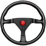 MOMO Motorsport Montecarlo Street Steering Wheel Leather Red, 320mm - MCL32BK3B