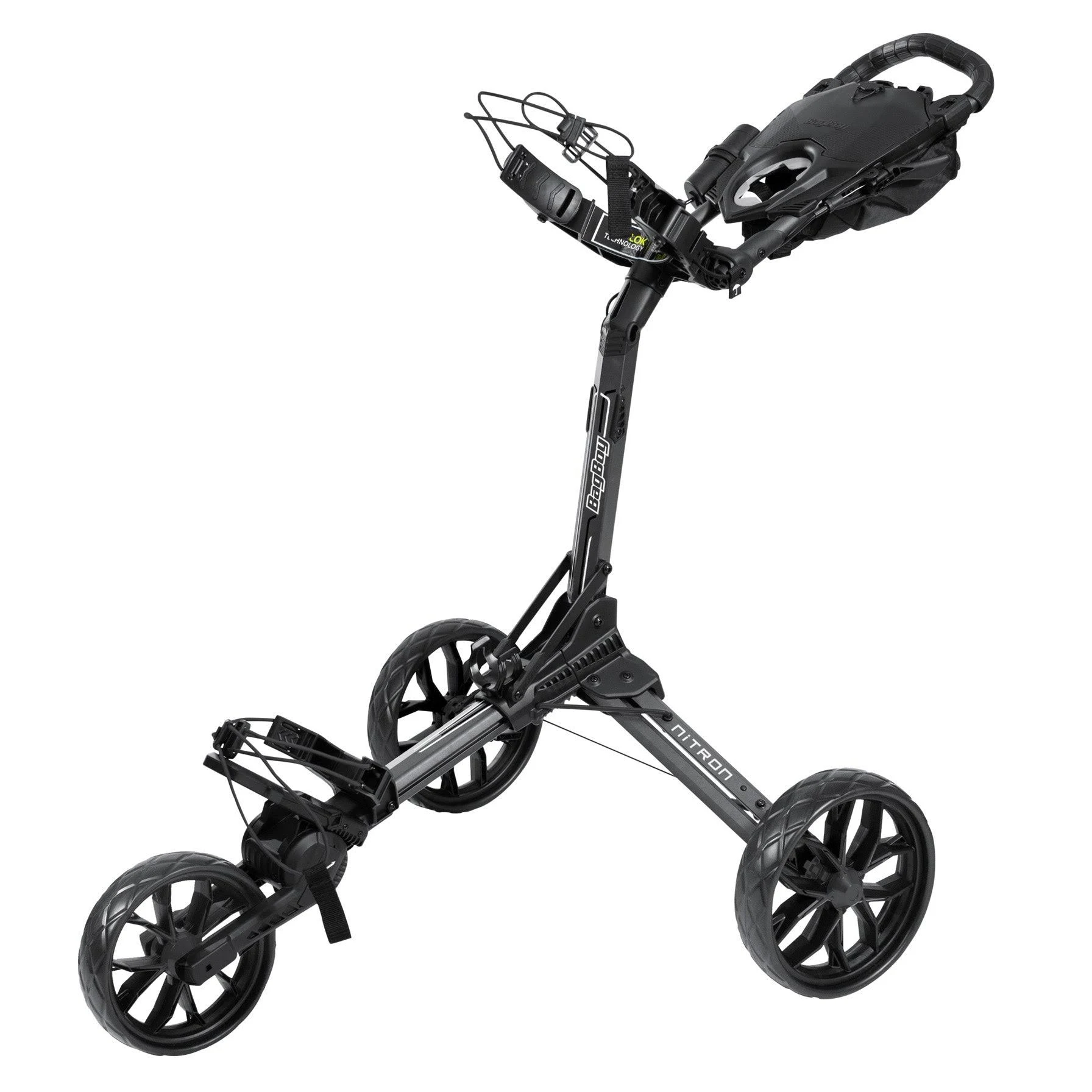 Bag Boy Nitron Auto-Open Push Cart Graphite Charcoal