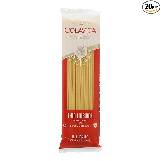 Colavita Pasta - Thin Linguine, 1 Pound - Pack of 20 