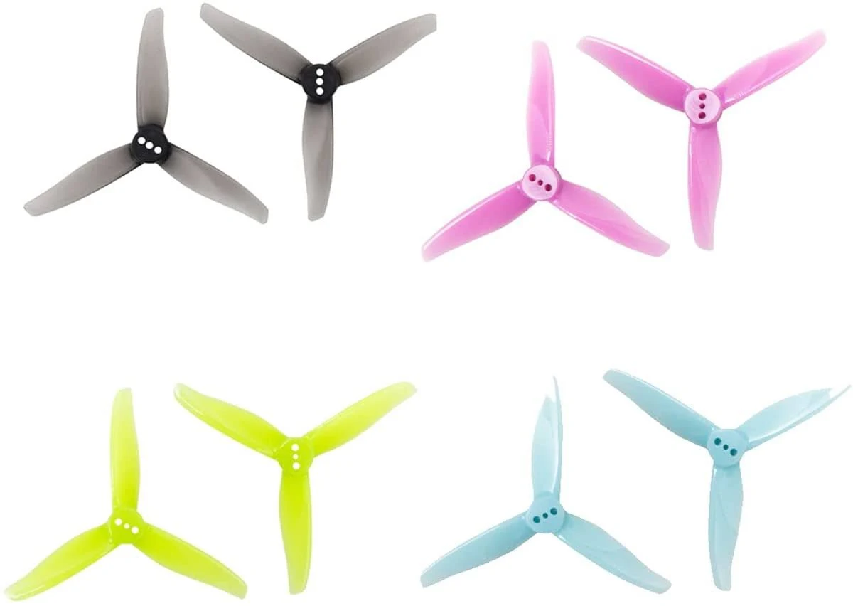 SoloGood 16pcs Gemfan 3016 3inch Propellers 1.5mm Hole 3-Blade FPV Propeller for FPV Racing Quadcopter Motor