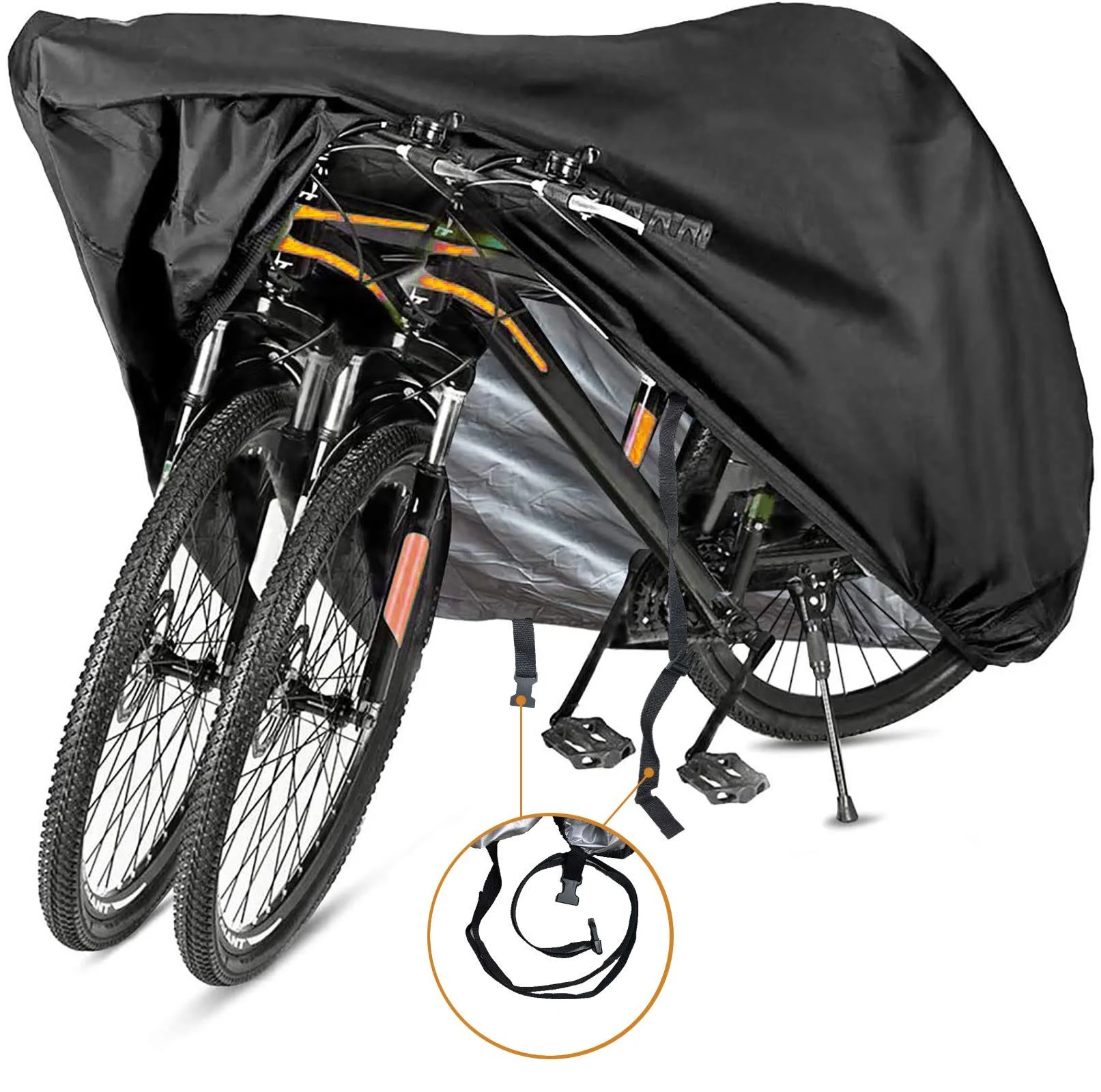 Szblnsm Bike Cover for 1, 2 or 3 Bikes - Outdoor Waterproof Bicycle Covers - 420