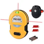 PREXISO Multi Surface Laser Level LED Light Vial, 30Ft Horizontal &amp; Vertical ...