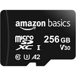 Amazon Basics - Tarjeta de memoria microSDXC con adaptador de tamaño completo, A2 ...