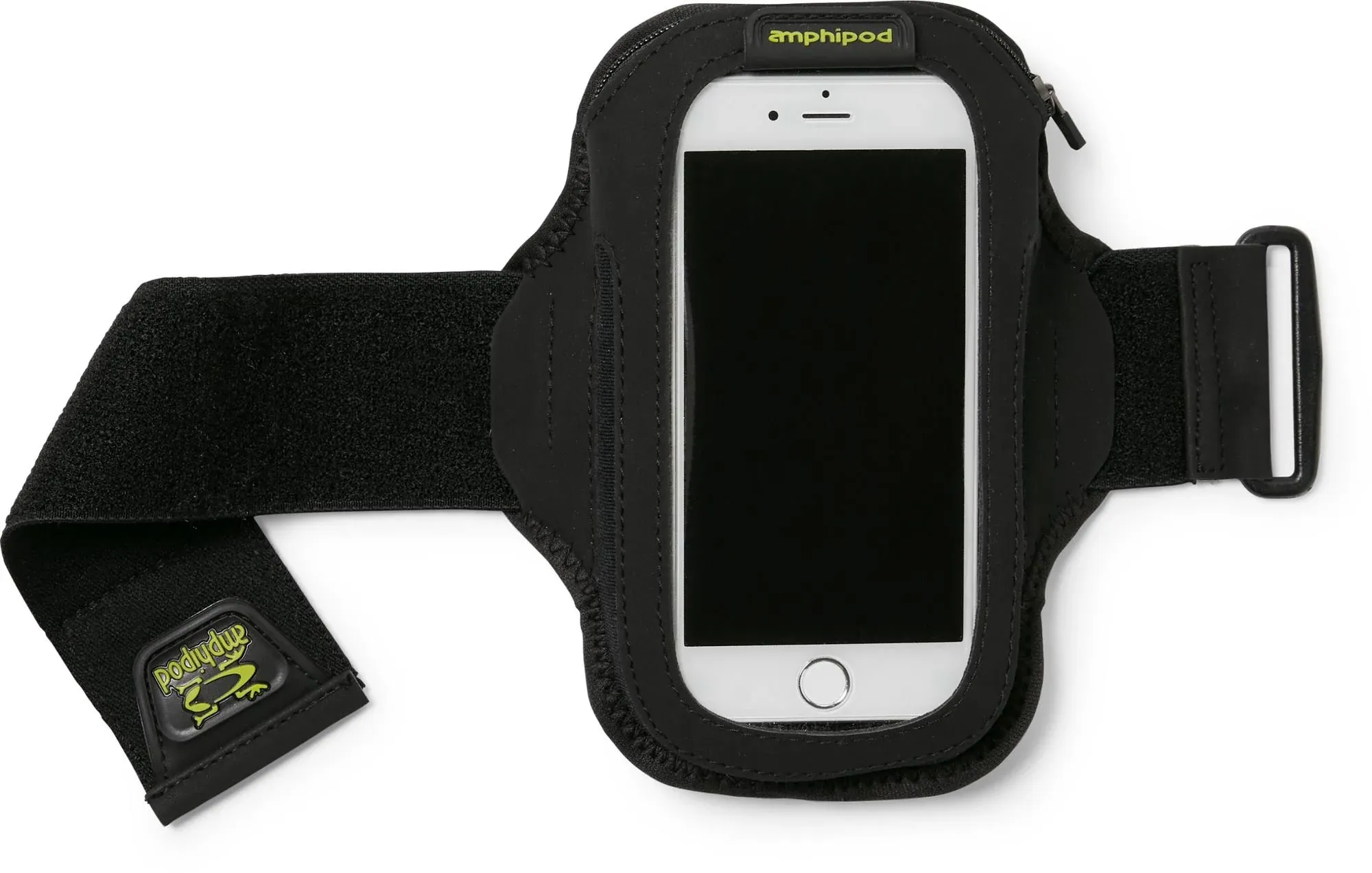 Amphipod ArmPod SmartView Sumo Armband, Reflective Arm or Belt Cell Phone Accessory with Zip Storage for Running & Walking - Black - XL/SUMO