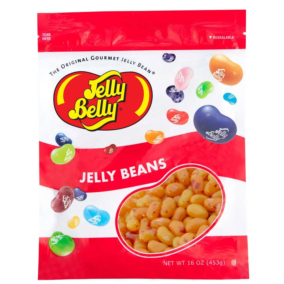 Jelly Belly Peach Jelly Beans - 10 lbs bulk