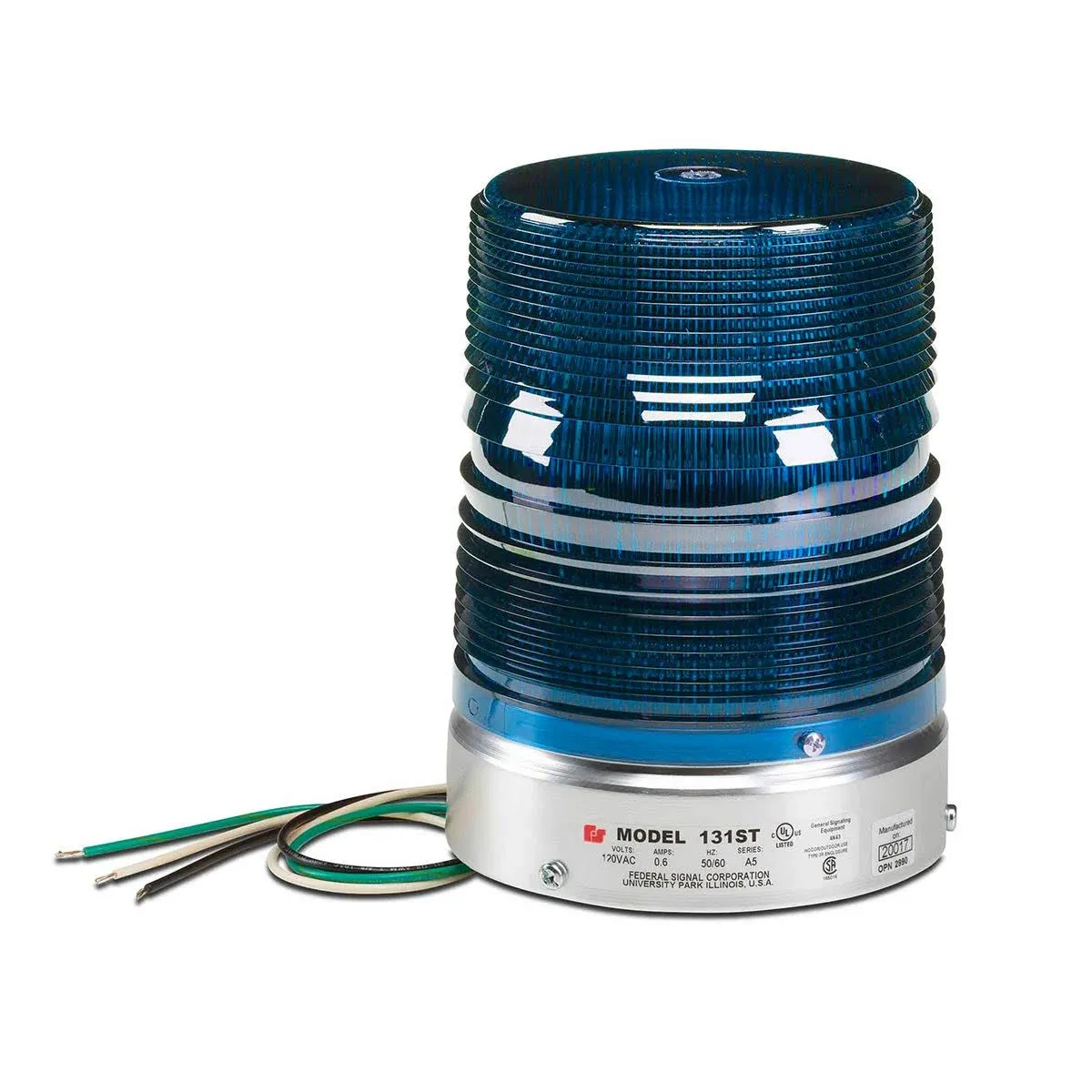 Federal Signal Starfire Strobe Light UL/cUL 120VAC Blue (131ST-120B)