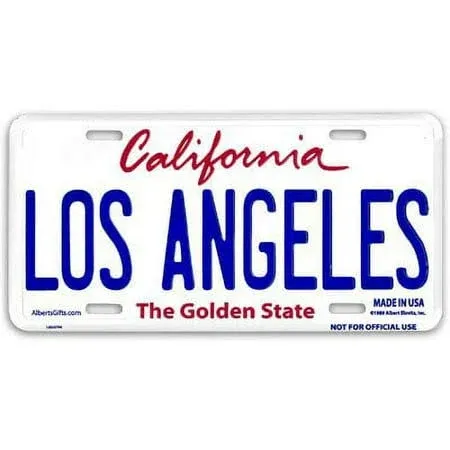 Los Angeles Novelty License Plate Souvenir of California