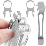 [2-Pack] Leatherman Pocket Clip + Lanyard Ring | 2 Quick Release Pocket Clips...