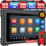 Autel MaxiSys MS906 Pro-TS, 2024 Newer Up of MS906 Pro MS906TS MS906BT MK908, Top TPMS Diagnostic & ECU Coding, Bidirectional Control, 36+ Service, Fu