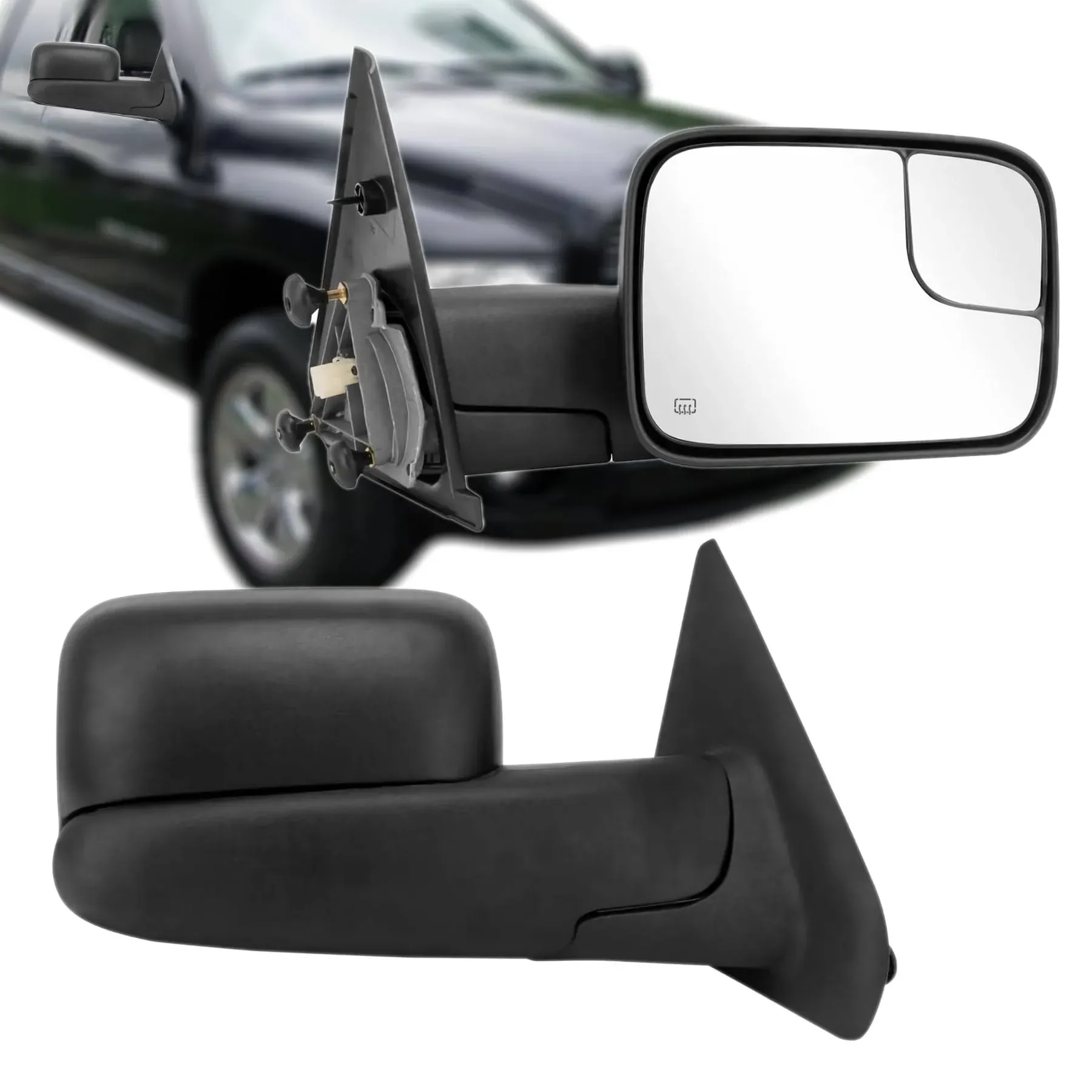 Perfit Zone Towing Mirror Left and Right Pair Set for Dodge Ram 1500 2500 3500