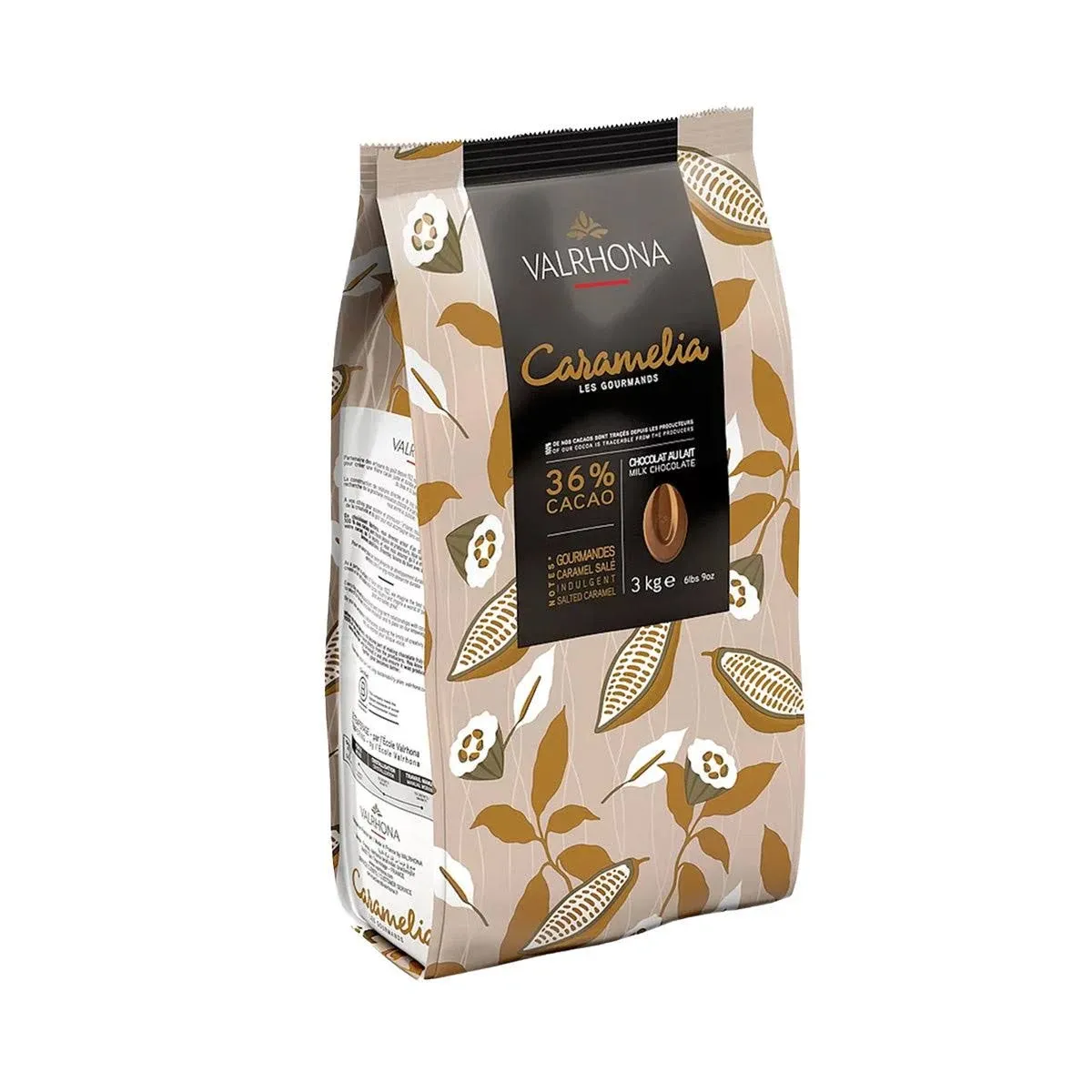 Valrhona Caramelia Milk Chocolate Feve 1 lb