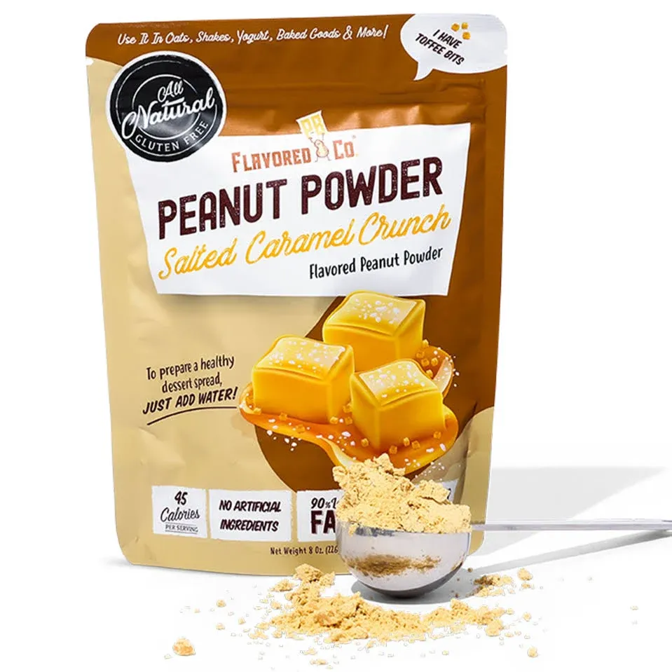 Salted Caramel Crunch Flavored Peanut Powder