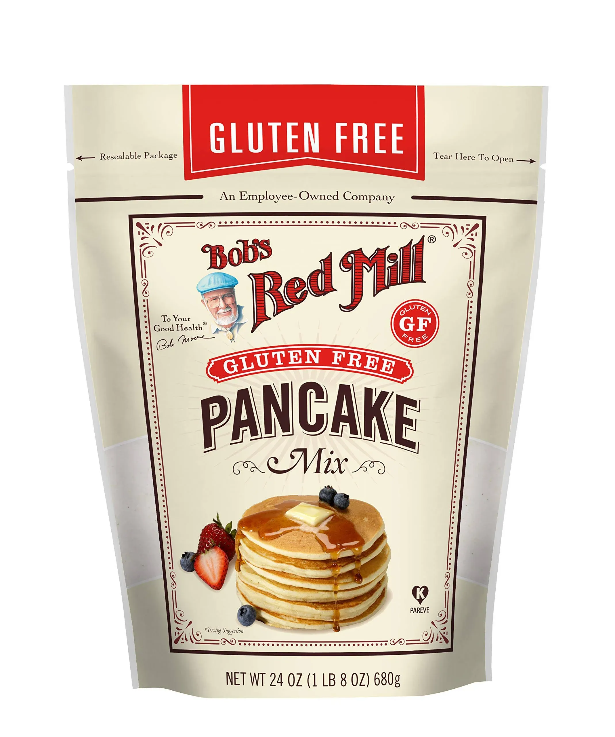 Bob's Red Mill Gluten-Free Pancake Mix 24 oz. - 4/Case