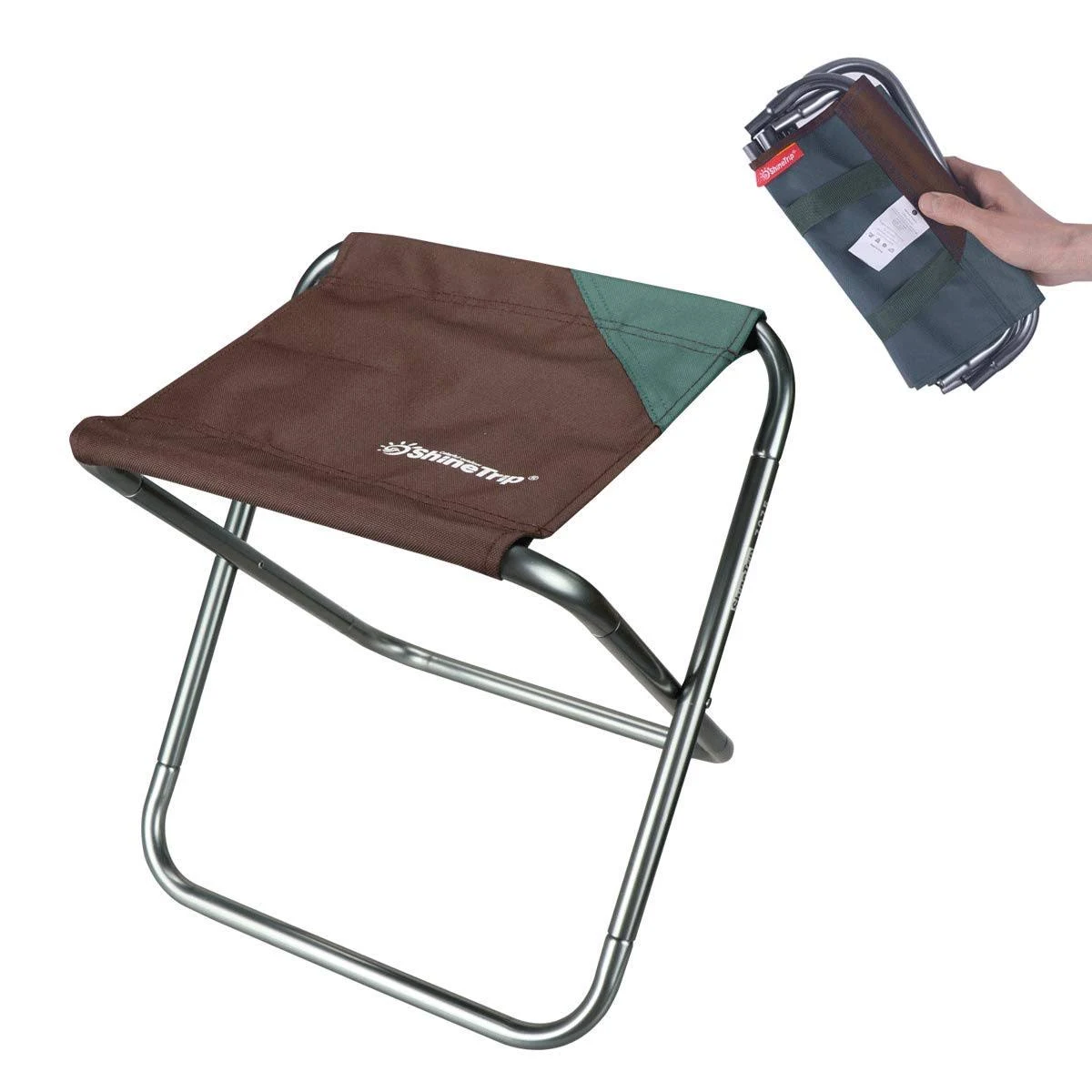 AOUTACC Ultralight Portable Folding Camping Stool for Outdoor Fishing Hiking Backpacking Travelling Little Stools( X-Large:15 inchx14 inchx13 inch;