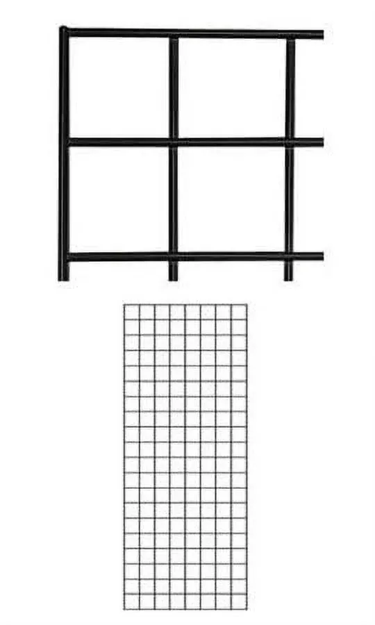 2 x 6 Foot White Wire Grid Panel - 3” on Center ¼&#034; Thick