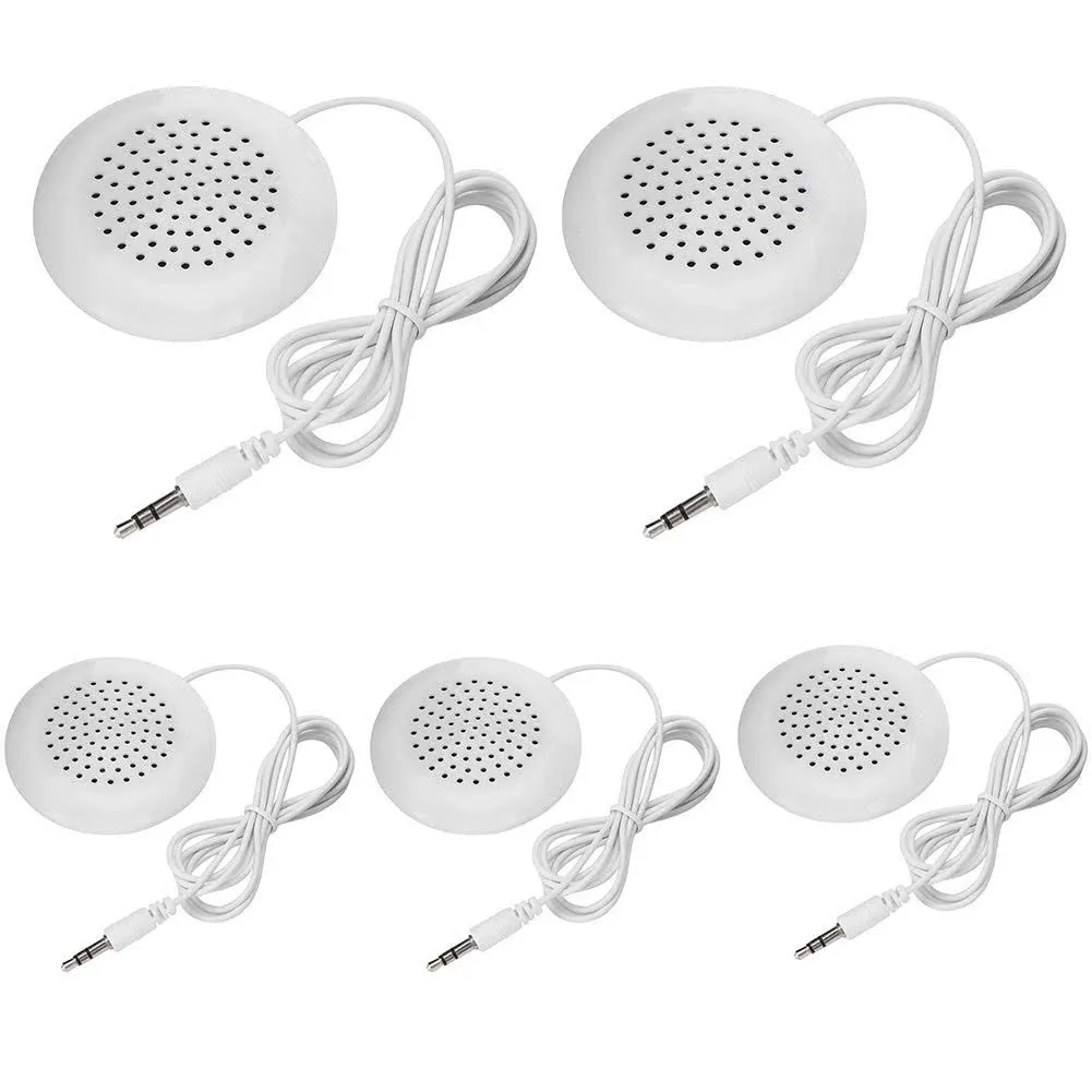 5pcs DIY Pillow Speaker, New 3.5mm Mini Stereo Speaker for MP3 Phone Portable CD