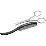 Tweezerman G.E.A.R. Scissors, Moustache, with Comb