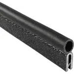 Edge Grip Seal, EPDM, 25 ft Length, 0.375 in Overall Width, Style: Trim with a Side Bulb