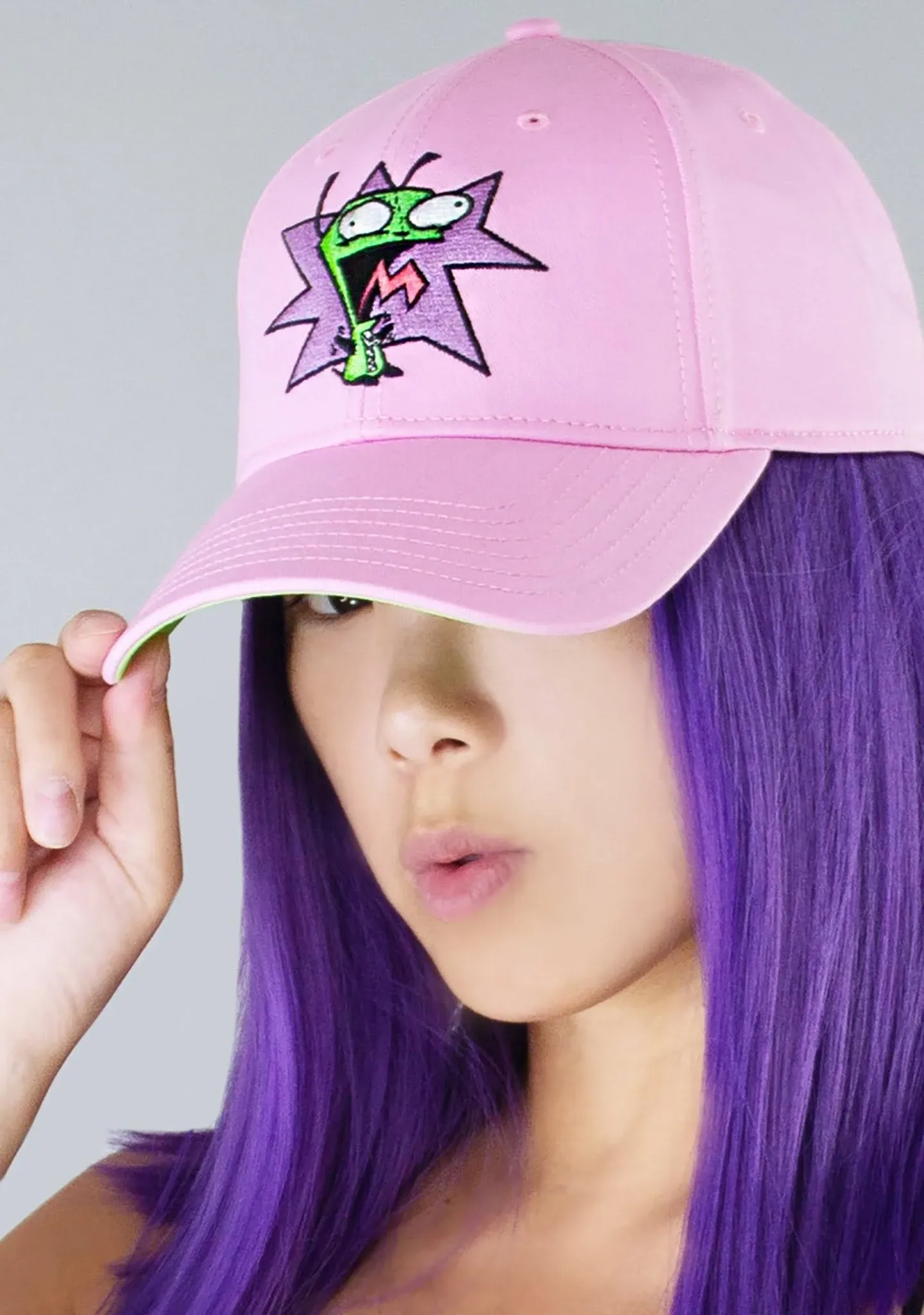 Nickelodeon Invader Zim Gir Embroidered Snapback Hat