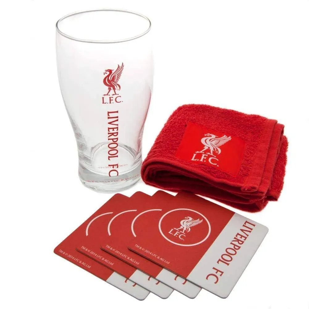 Liverpool Word Mark Glass Mini Bar Set - Multi-Colour