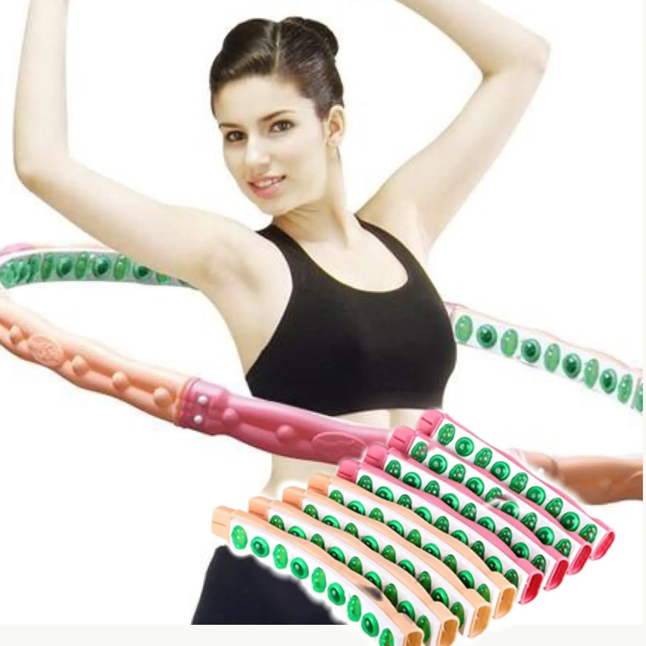 Korean Weight Loss Health Hoola Hoop 5.5lb (Step 4) for Workout ,Weighted Hoop, Fitness Hoop, Exercise Hoop,Hula Hula-up