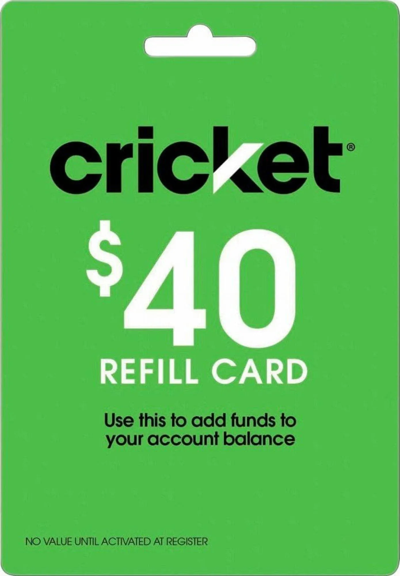 Cricket Refill Card $25 Cricket Wireless Refill Card $25