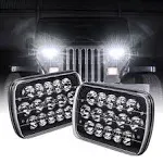 2Pc Universal 7" x 6" 45W LED Headlight