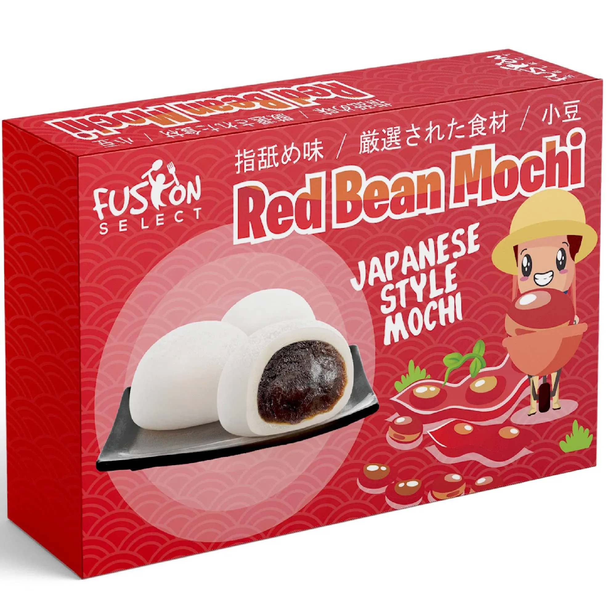 Fusion Select Mochi Daifuku Snacks - Traditional Japanese Rice Cakes with Filling - Flavored Asian Sweet Desserts for Family - Chewy and Soft Texture