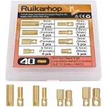 40 PCS 5mm 5.5mm 6mm 6.5mm Female Male Gold Banana Bullet Connector Plug for RC