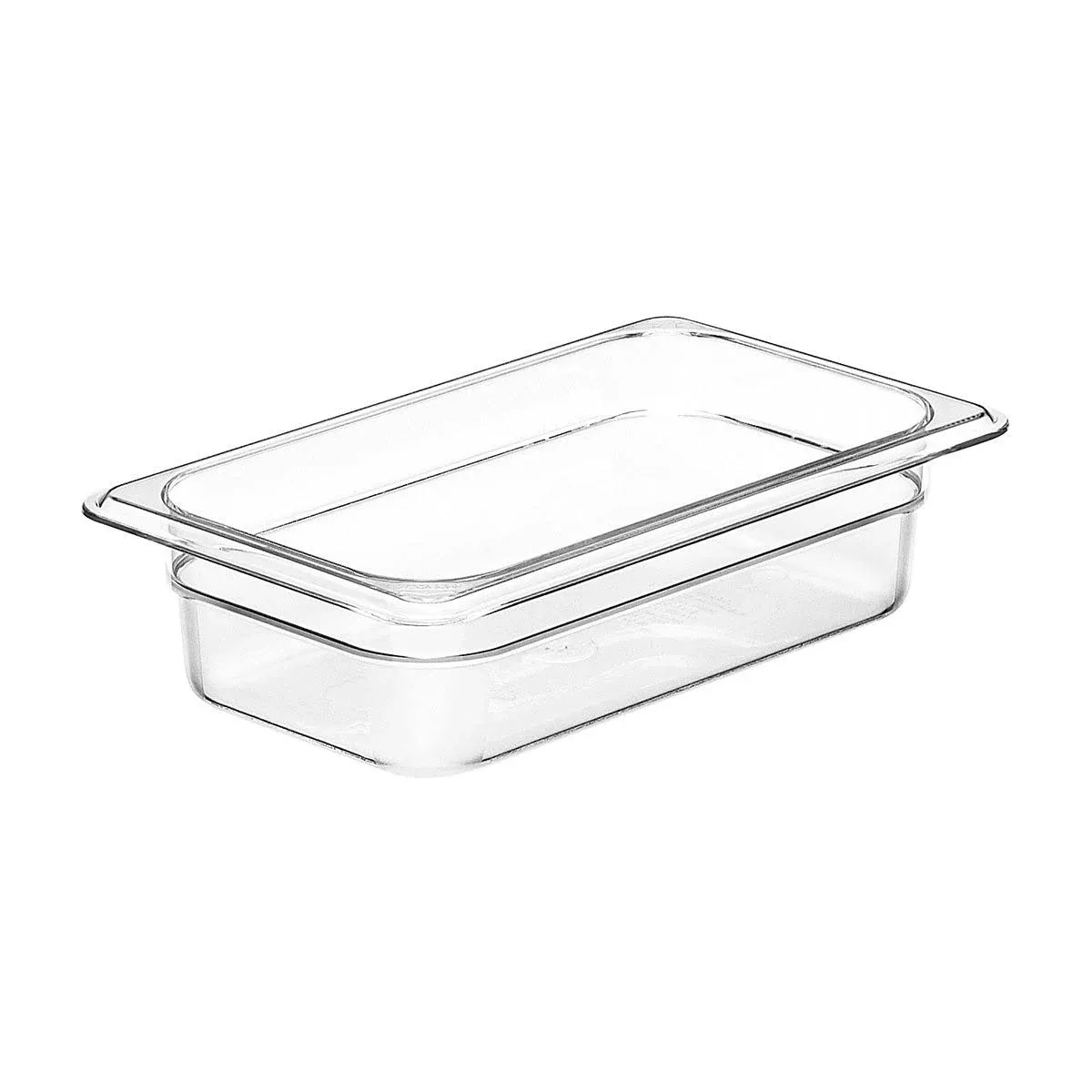 Camwear Fourth Size Food Pan, 6-3/8 x 10-7/16 x 2-1/2, Clear