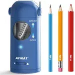 AFMAT Electric Pencil Sharpener for Colored Pencils 7-11.5mm, Fully Automatic Pencil Sharpener, Robot Pencil Sharpener, Rechargeable Hands-Free Pencil Sharpener for Large Pencils, Home, Classroom