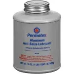 Permatex 80208 Anti-Seize Lubricant With Brush Top Bottle Prevents Galling, Corrosion, Seizing, Refined Blend Aluminum, Copper, And Graphite Lubricants For Spark Plugs 16 oz