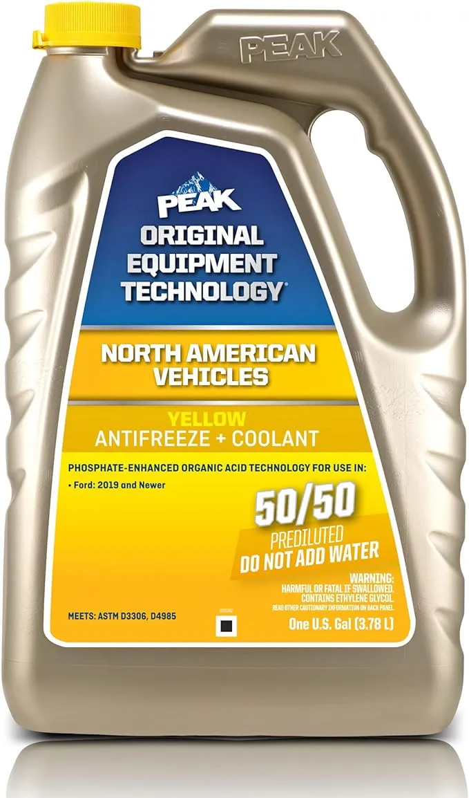 PEAK OET Extended Life Gold Concentrate Antifreeze/Coolant for North American Vehicles, 1 Gal.