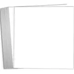 Hamilco White Cardstock Scrapbook Paper 12x12 Heavy Weight 120 lb Cover Card Stock 25 Pack